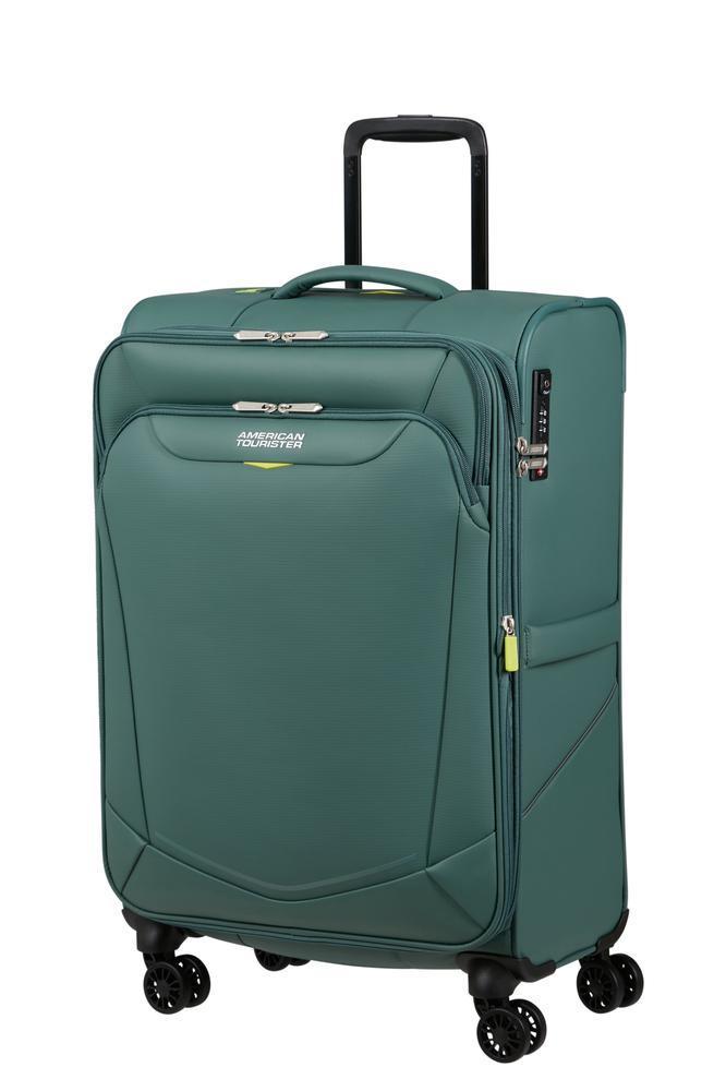 American Tourister SummerRide utvidbar medium koffert 69 cm Dark Forest-Myke kofferter-BagBrokers