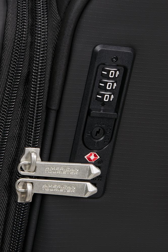 American Tourister SummerRide utvidbar stor koffert 80 cm Black-Myke kofferter-BagBrokers