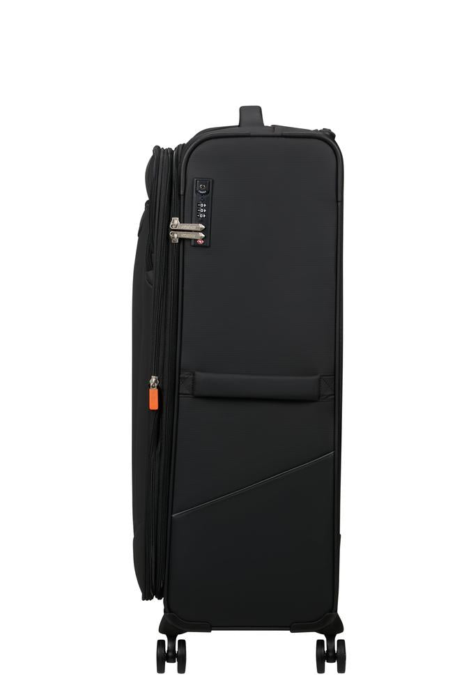 American Tourister SummerRide utvidbar stor koffert 80 cm Black-Myke kofferter-BagBrokers