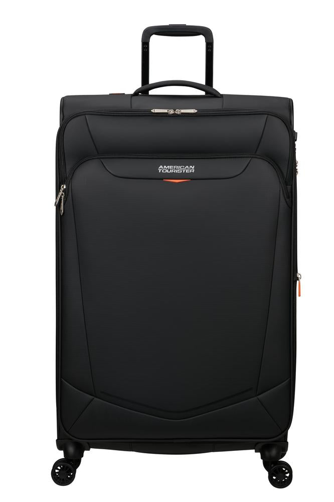 American Tourister SummerRide utvidbar stor koffert 80 cm Black-Myke kofferter-BagBrokers