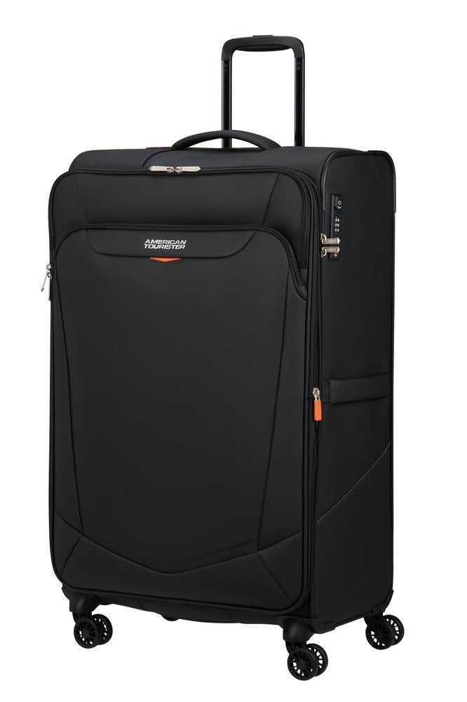 American Tourister SummerRide utvidbar stor koffert 80 cm Black-Myke kofferter-BagBrokers