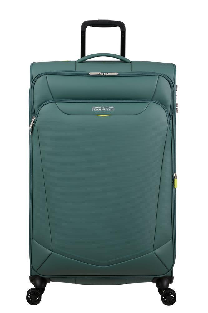 American Tourister SummerRide utvidbar stor koffert 80 cm Dark Forest-Myke kofferter-BagBrokers