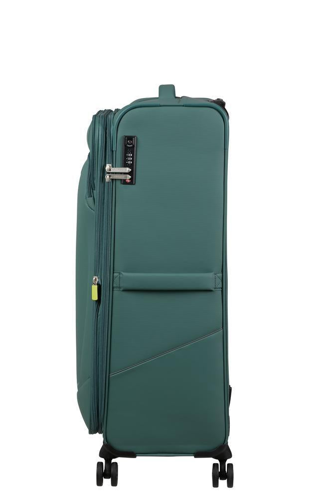 American Tourister SummerRide utvidbar stor koffert 80 cm Dark Forest-Myke kofferter-BagBrokers