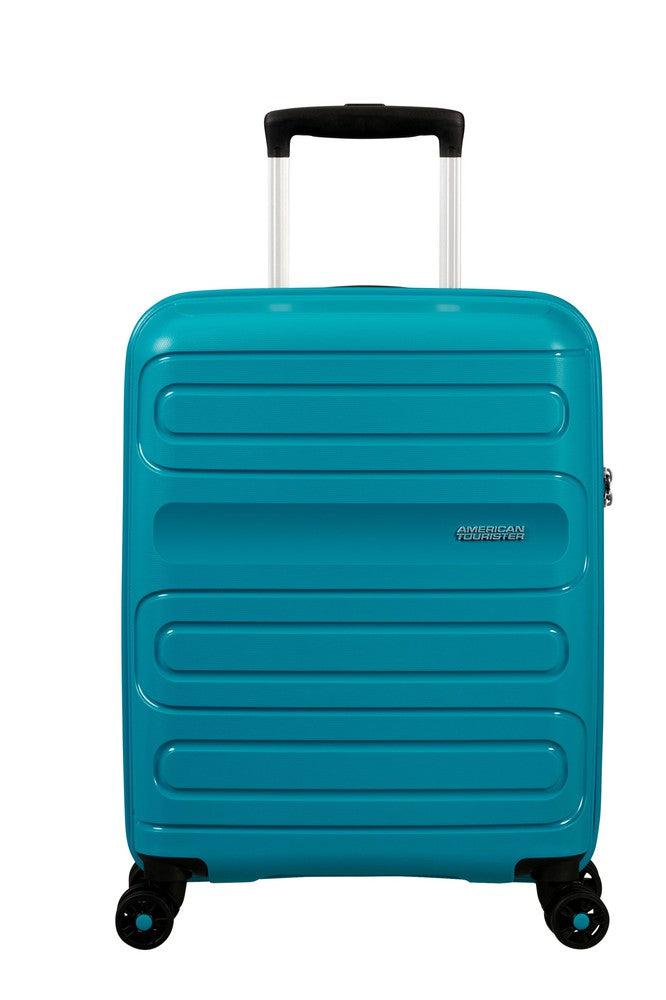 American Tourister Sunside kabinkoffert 55 cm Totally Teal-Harde kofferter-BagBrokers