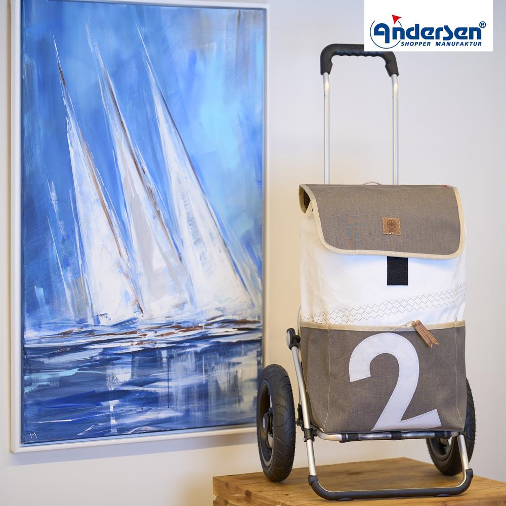 Andersen Royal Shopper 360 Mole 2 XL 29 cm Luftdekk med kulelager Beige-Trillevogn-BagBrokers