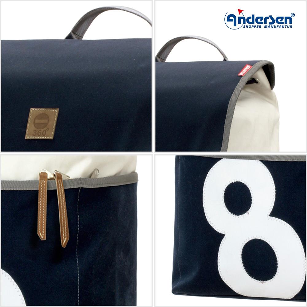 Andersen Royal Shopper 360 Mole 8 XL 29 cm Luftdekk med kulelager Blå-Trillevogn-BagBrokers