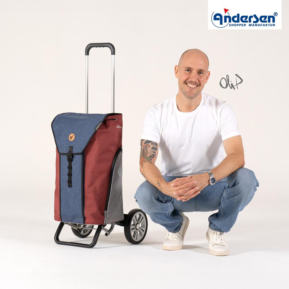 Andersen Shopper Alu star Trillebag Oli P Blue 50 Liter-Bagger-BagBrokers