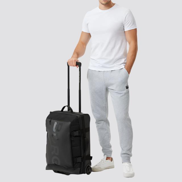 Bjørn Borg Liten Reisebag 46 liter med 2 hjul Svart-Duffelbag-BagBrokers