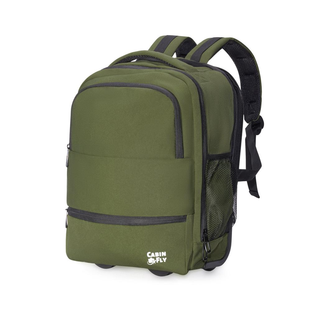 CabinFly Aircruiser Backpack with wheels 40x30x20 cm Green-Ryggsekker-BagBrokers