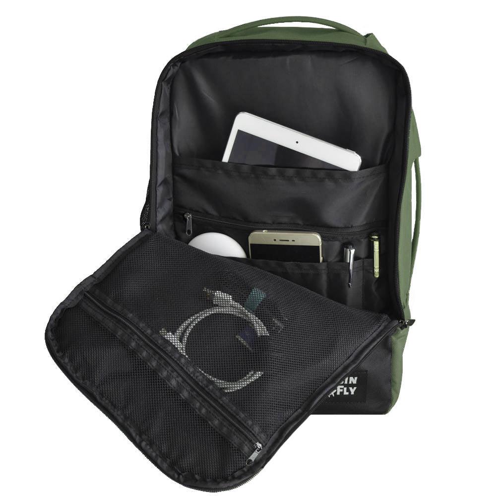 CabinFly Bellanca Ryanair Backpack PC 13" Grønn-Ryggsekker-BagBrokers