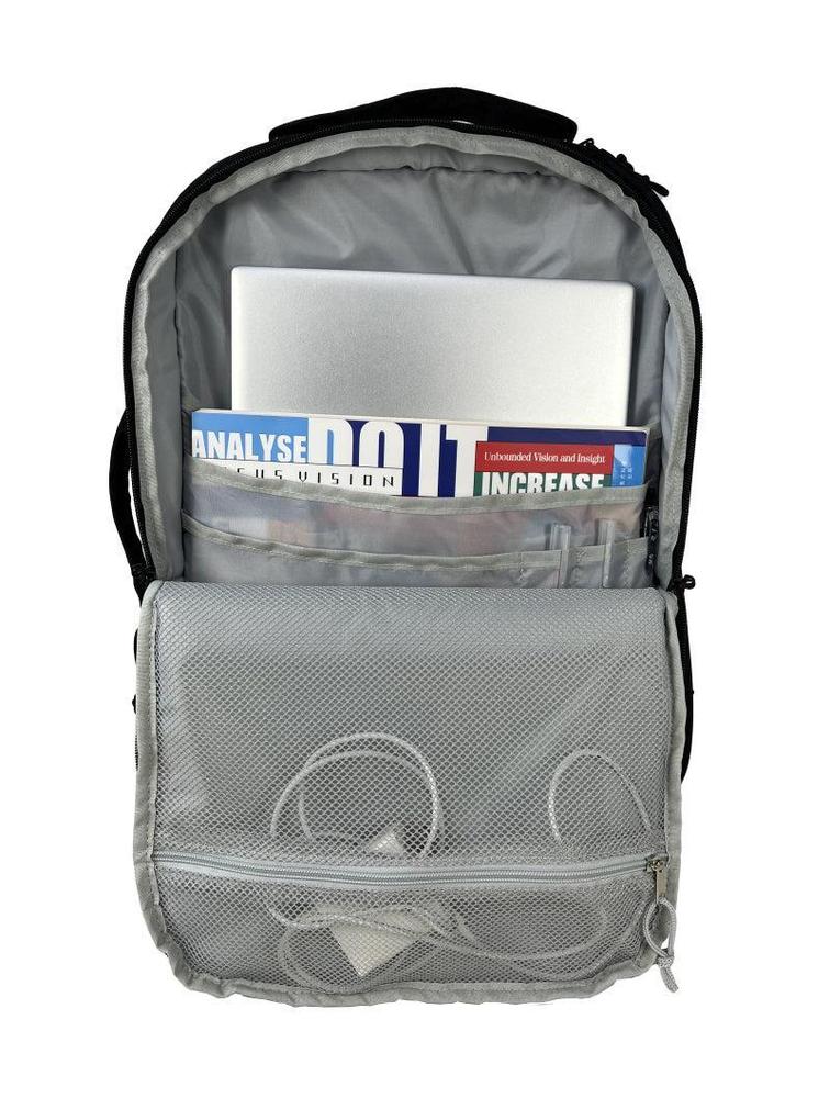 CabinFly maks kabin 55x40x20 cm PC 15" Svart-Ryggsekker-BagBrokers