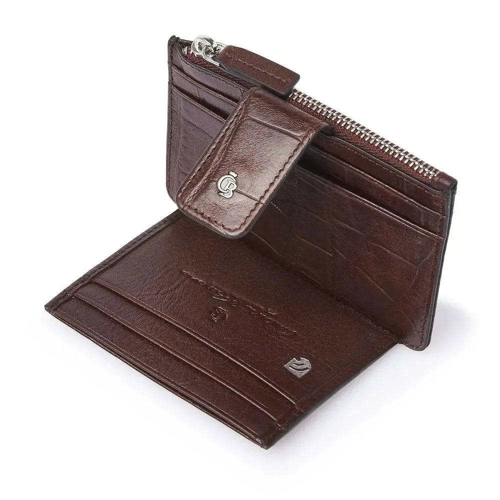Castelijn & Beerens 7 Card Mini Wallet RFID Mocca-Lommebok/ Kortholder-BagBrokers