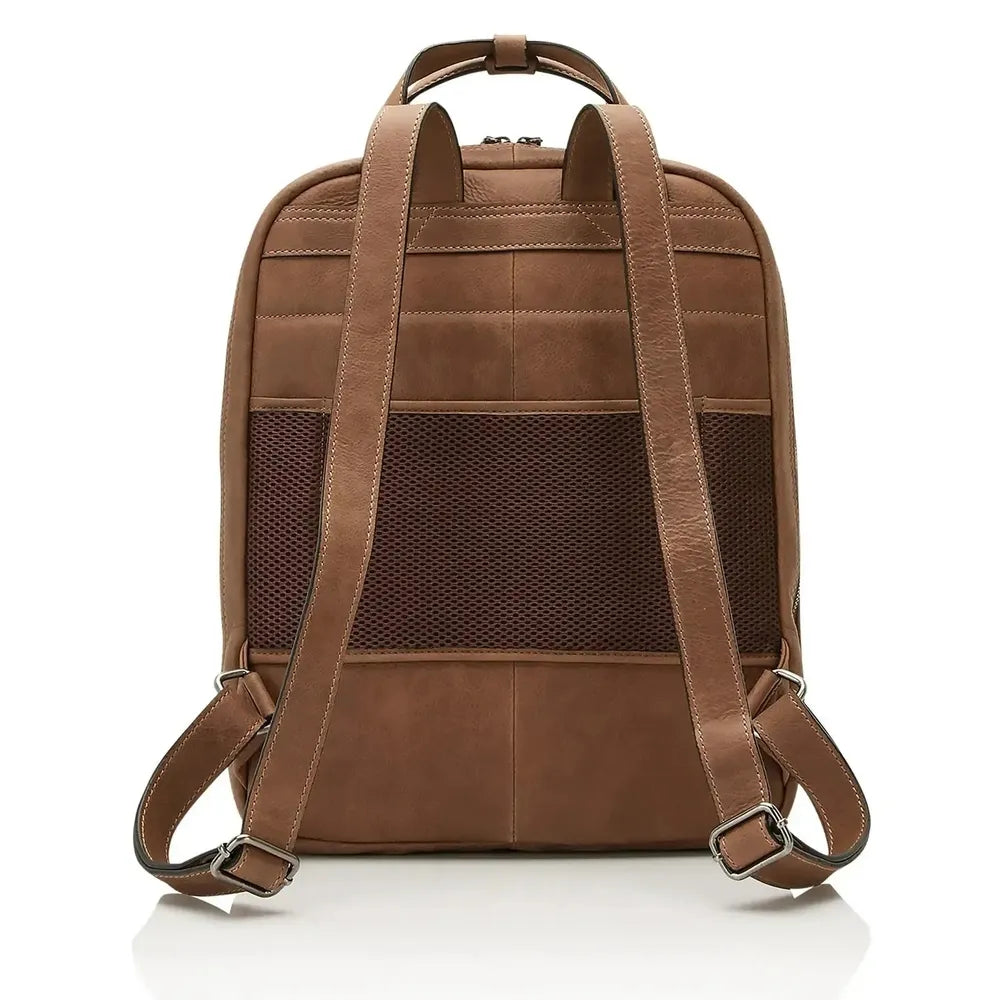 Castelijn & Beerens Carisma Pc-Ryggsekk i skinn 15,6" RFID Cognac-Ryggsekker-BagBrokers
