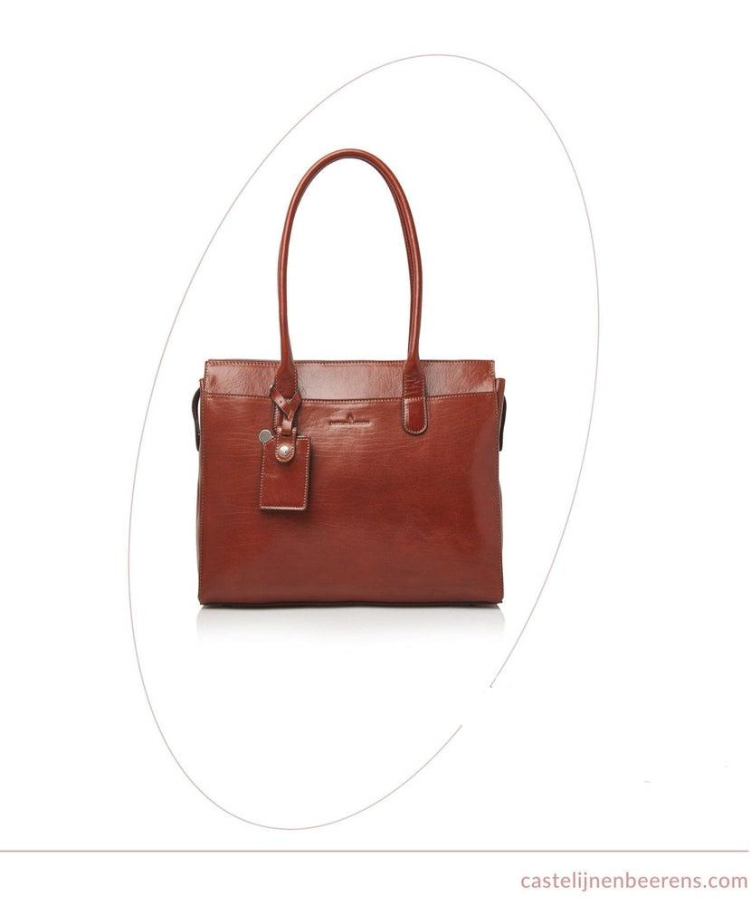 Castelijn & Beerens Ellen skulderveske 15,6" RFID Cognac-Veske-BagBrokers