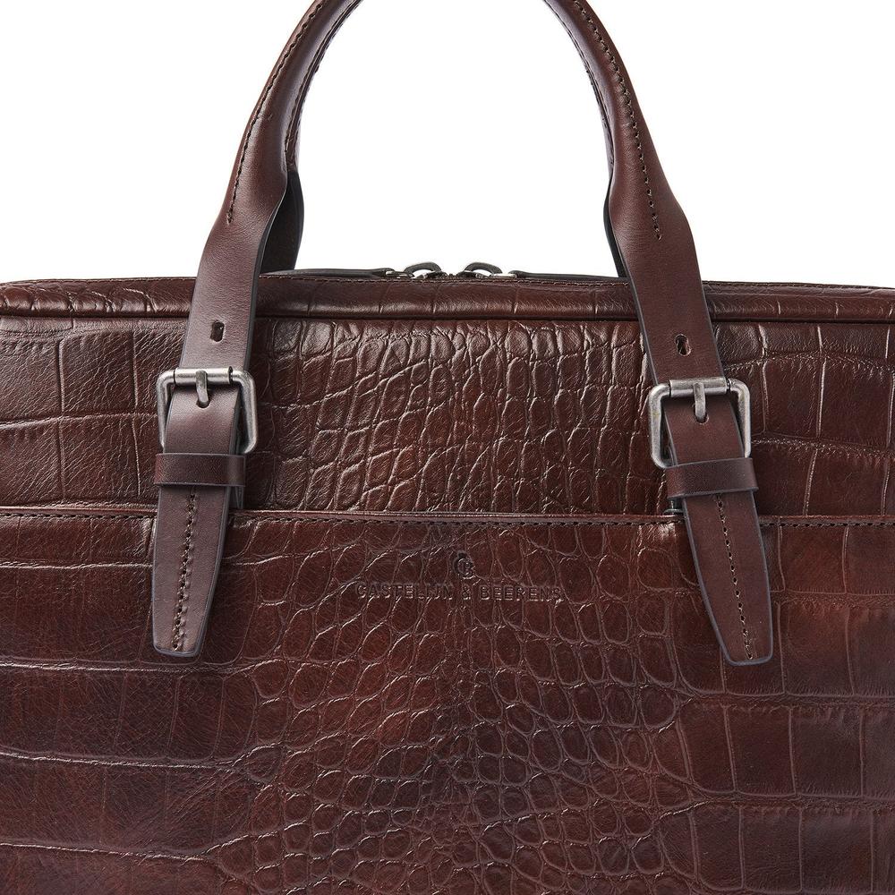 Castelijn & Beerens Jules Laptop Bag 15,6" RFID Mocca-Veske-BagBrokers