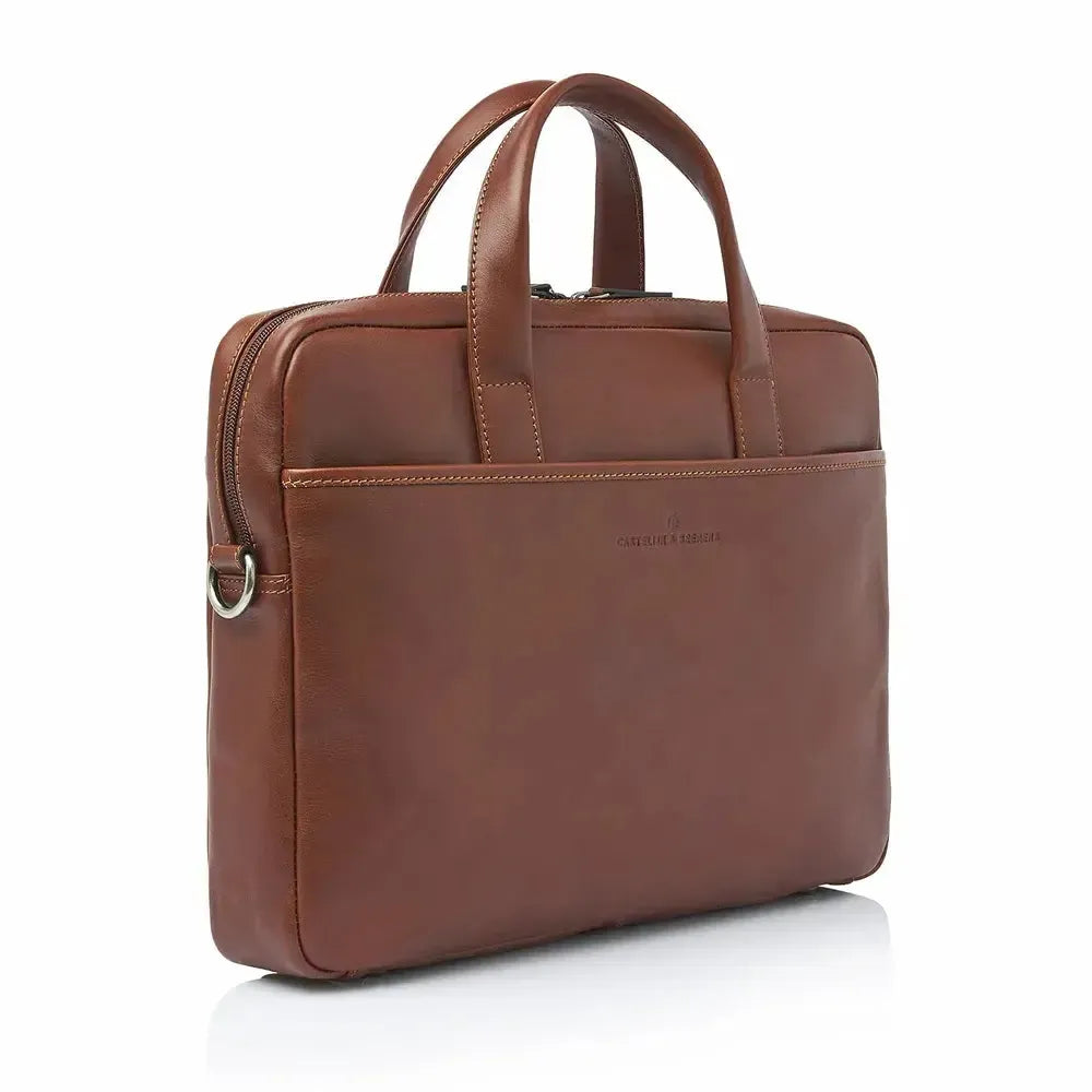 Castelijn & Beerens Laptop-veske 15,6" RFID Light Brown-Veske-BagBrokers