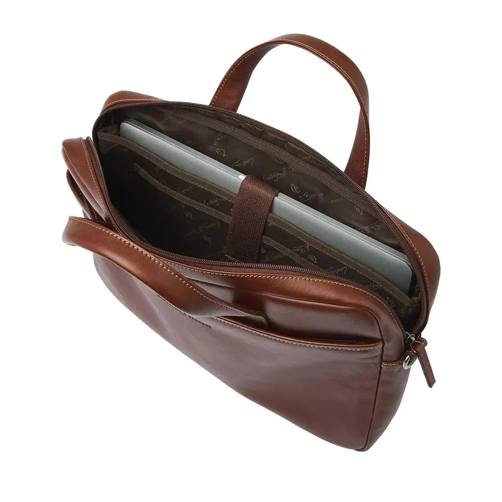 Castelijn & Beerens Laptop-veske 15,6" RFID Light Brown-Veske-BagBrokers