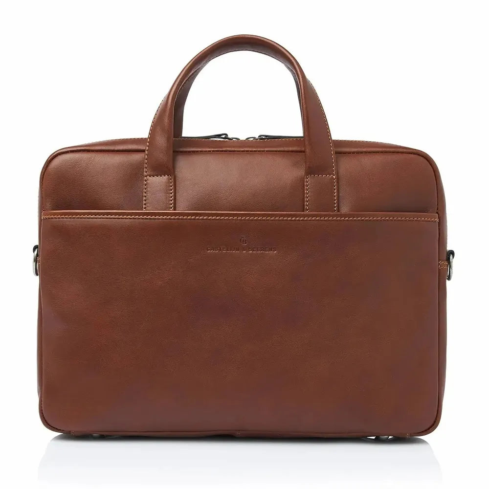 Castelijn & Beerens Laptop-veske 15,6" RFID Light Brown-Veske-BagBrokers
