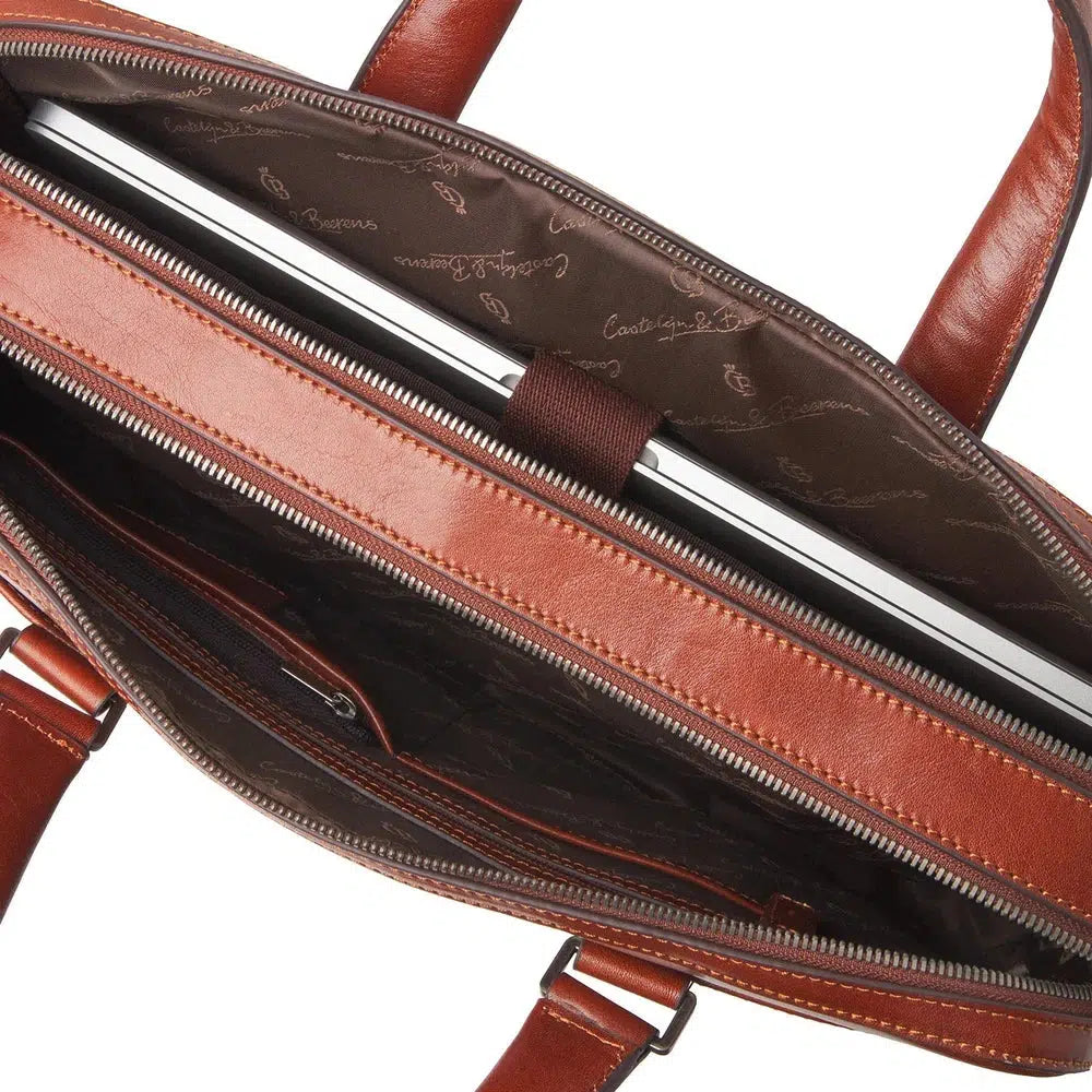 Castelijn & Beerens Paul Pc-veske 15,6" RFID Cognac-Veske-BagBrokers