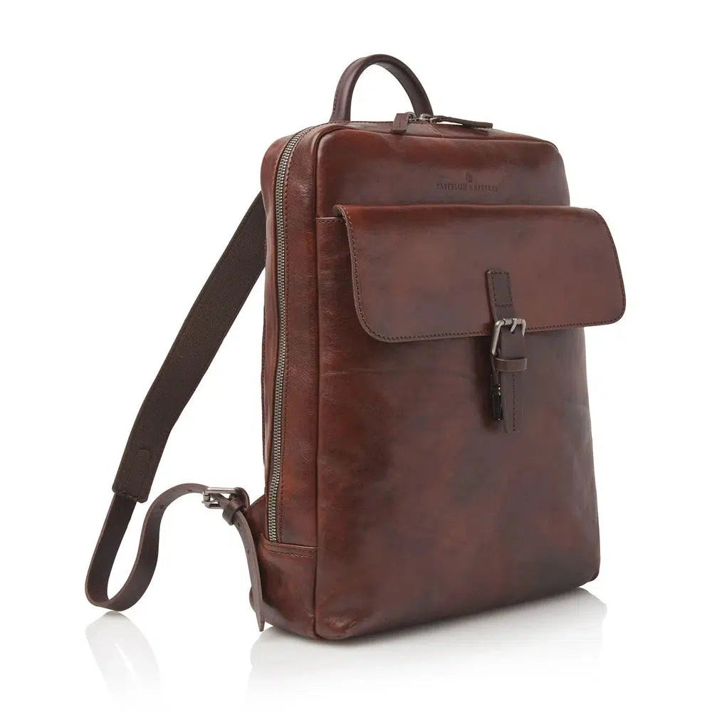 Castelijn & Beerens Rien Pc-sekk 15,6" Cognac-Ryggsekker-BagBrokers