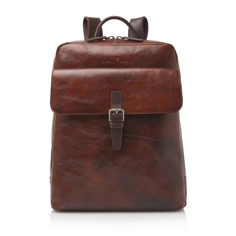 Castelijn & Beerens Rien Pc-sekk 15,6" Cognac-Ryggsekker-BagBrokers