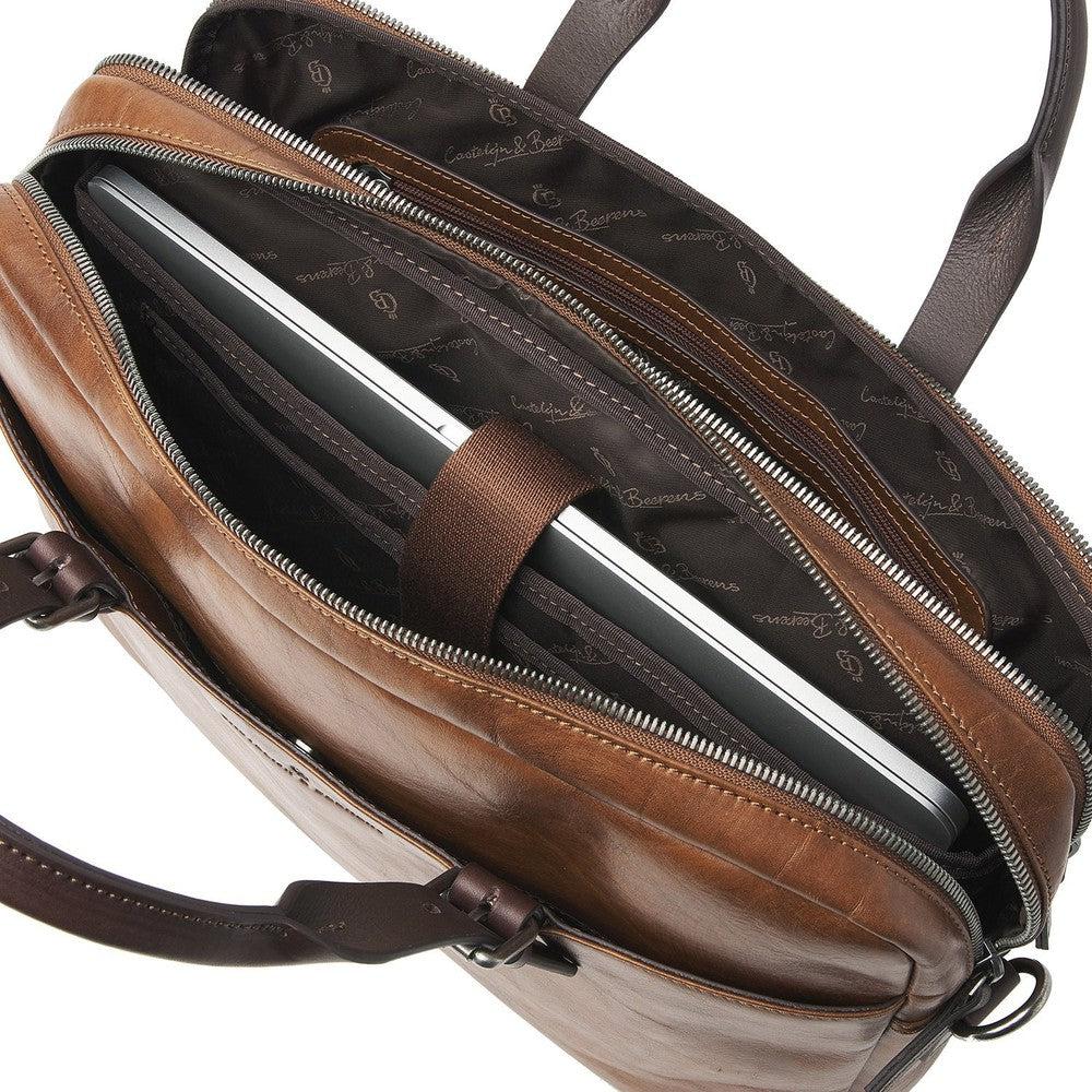 Castelijn & Beerens Rien Pc-veske 2 rom 15,6" RFID Natural-Veske-BagBrokers