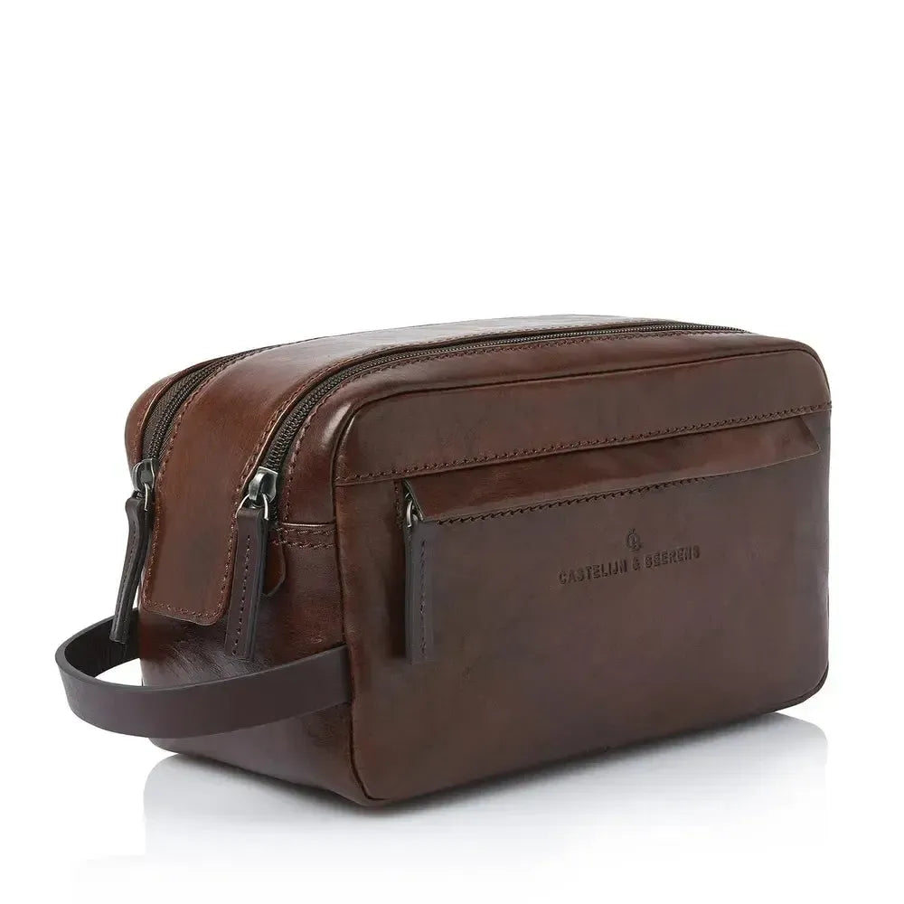 Castelijn & Beerens Rien toalettmappe Cognac-Toalettmappe-BagBrokers