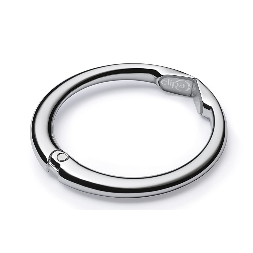 Clipa, the instant Polished Silver Bag Hanger-Veske-BagBrokers