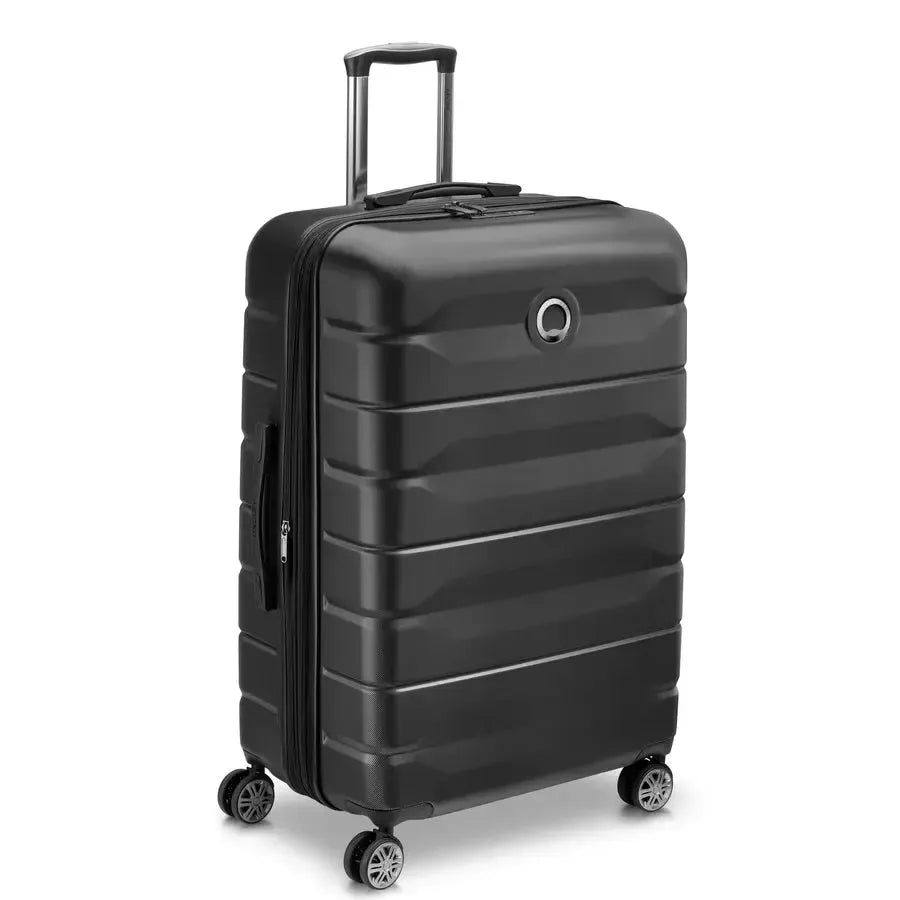 Delsey Air Armour utvidbar medium koffert 68 cm Black-Harde kofferter-BagBrokers