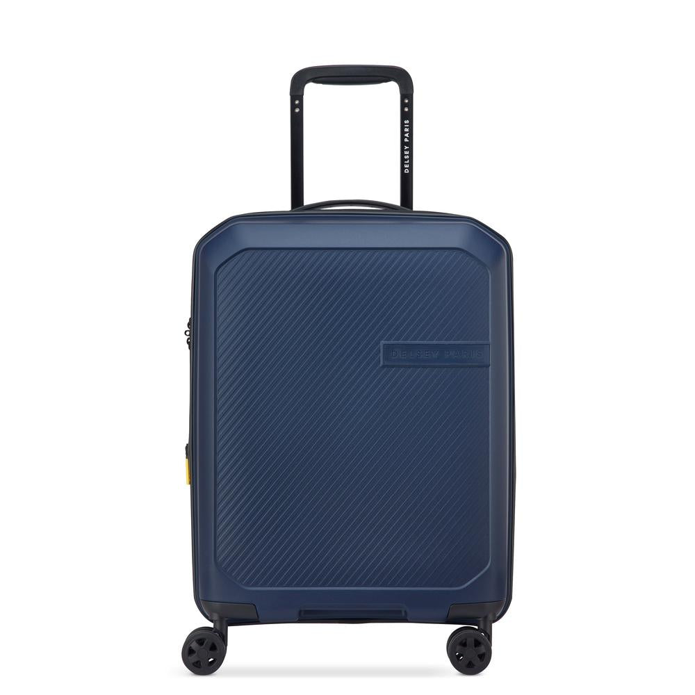Delsey Anvers utvidbar kabinkoffert 55 cm Navy-Harde kofferter-BagBrokers
