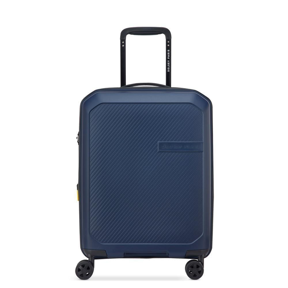 Delsey Anvers utvidbar kabinkoffert 55 cm Navy-Harde kofferter-BagBrokers