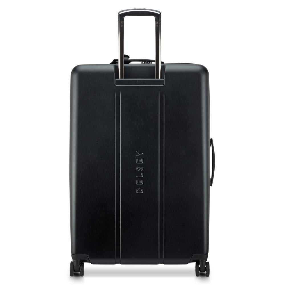 Delsey Cadence utvidbar ekstra stor koffert 82 cm Deep Black-Harde kofferter-BagBrokers