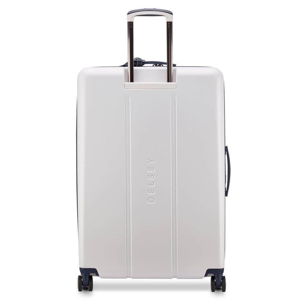 Delsey Cadence utvidbar ekstra stor koffert 82 cm Ivory-Harde kofferter-BagBrokers