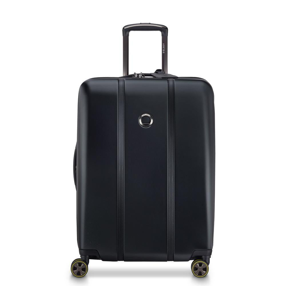 Delsey Cadence utvidbar medium koffert 66 cm Deep Black-Harde kofferter-BagBrokers