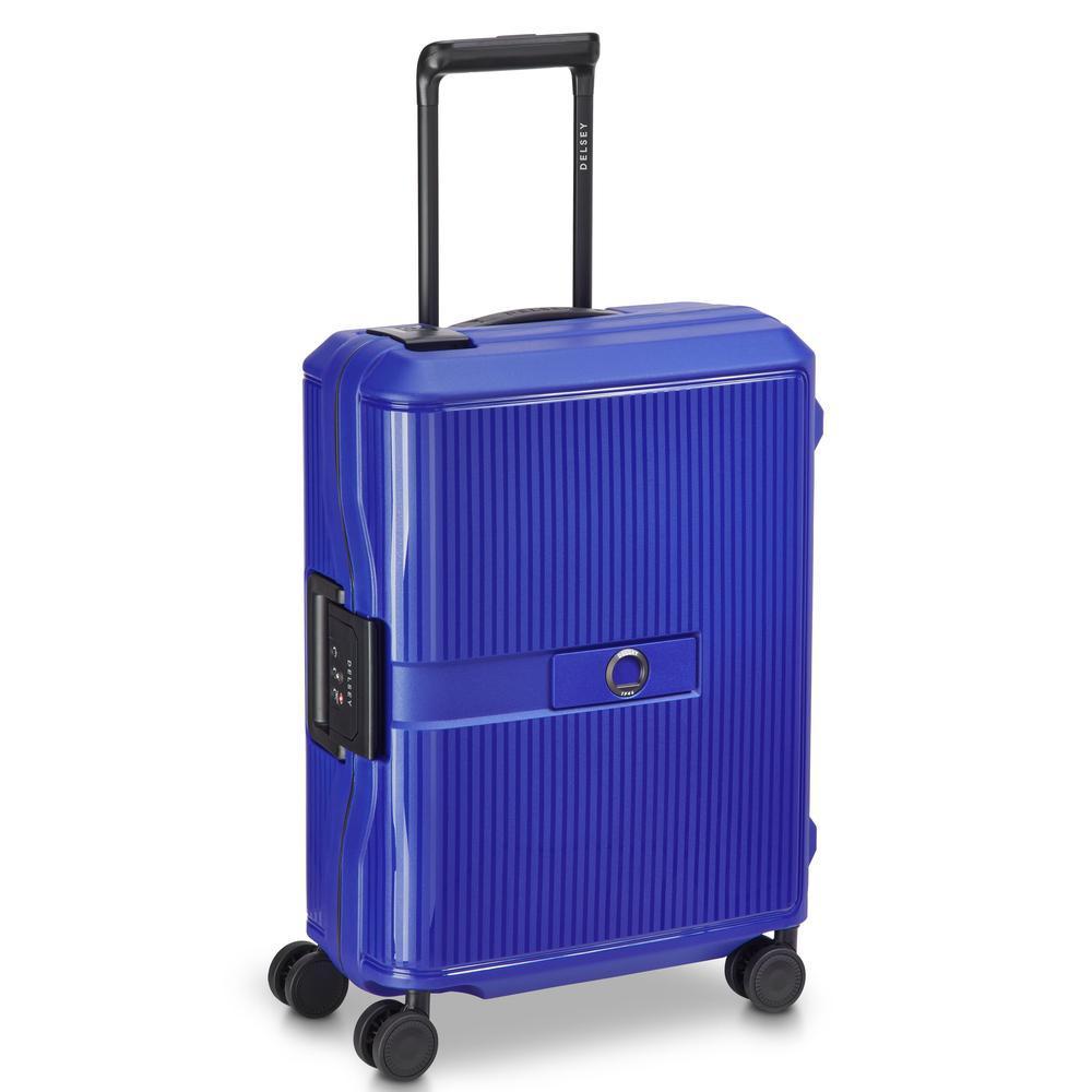 Delsey Vauban kabin trillekoffert 55 cm 44 Liter Electric Blue-Harde kofferter-BagBrokers