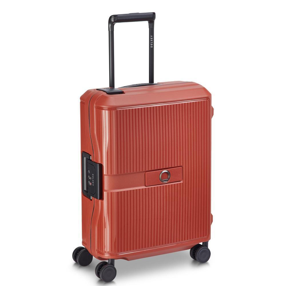 Delsey Vauban kabin trillekoffert 55 cm 44 Liter Terracotta-Harde kofferter-BagBrokers