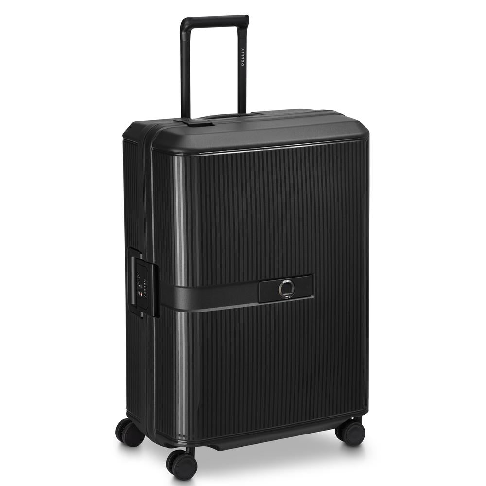 Delsey Vauban stor koffert 76 cm 122 Liter Black-Harde kofferter-BagBrokers