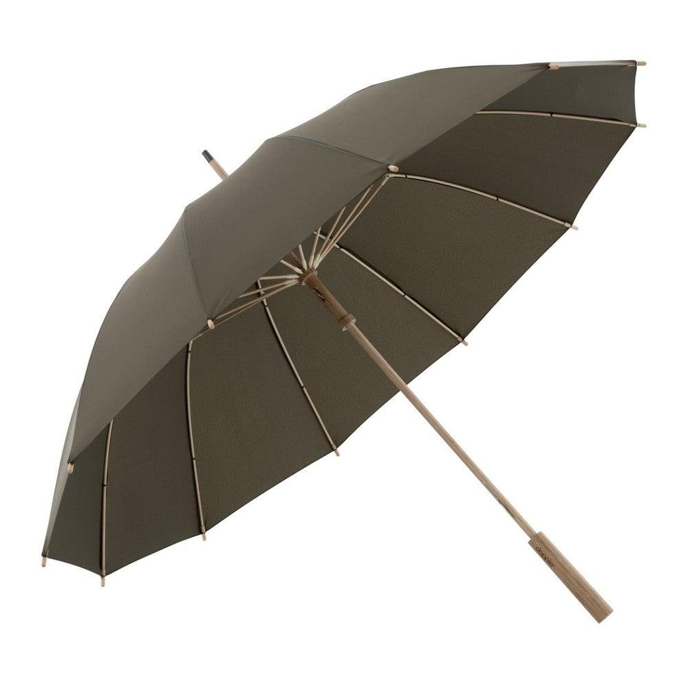 Doppler Nature Long Bamboo 12 spiler Deep Blue-Paraplyer-BagBrokers