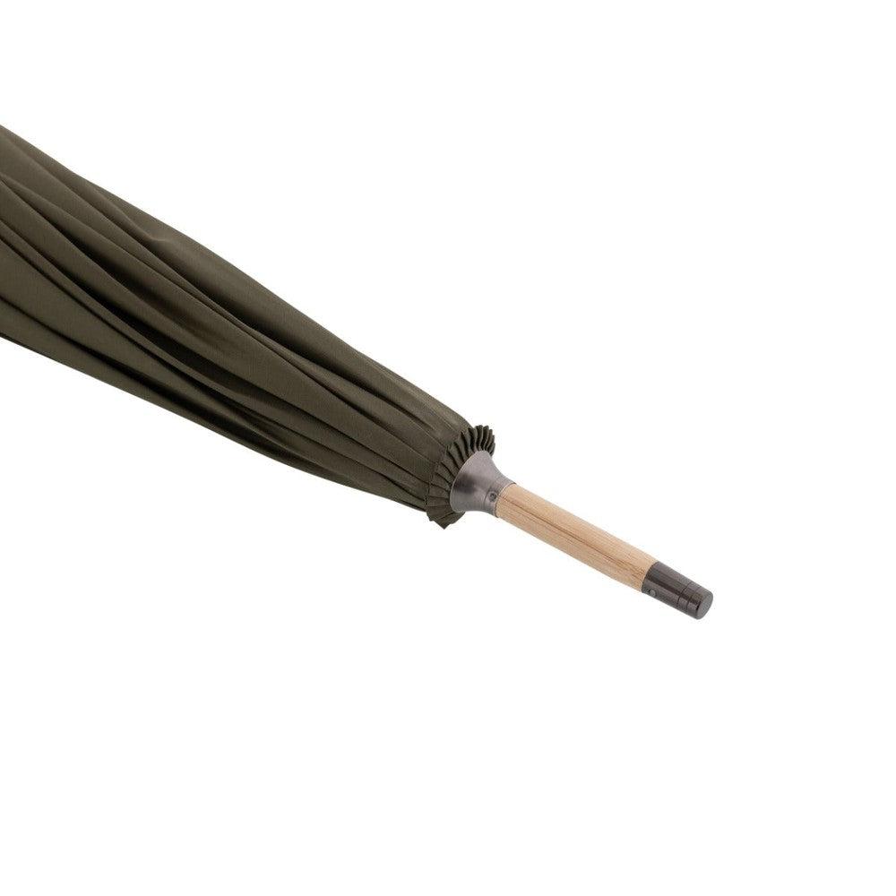 Doppler Nature Long Bamboo 12 spiler Deep Olive-Paraplyer-BagBrokers