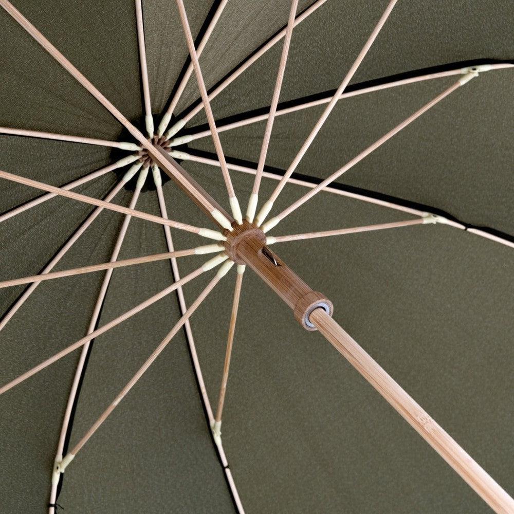 Doppler Nature Long Bamboo 12 spiler Simply Black-Paraplyer-BagBrokers