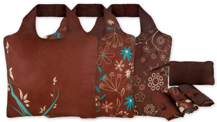 ECOZZ miljø veskenett med glidelåslukking i 3 pack Brun-Damevesker-BagBrokers