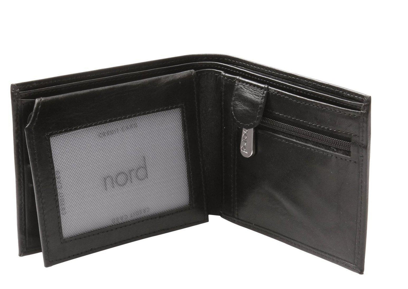 Lommebok/ Kortholder-Edvard Munch Scream by Nord Leather. Dollar skinn lommebok Sort-BagBrokers