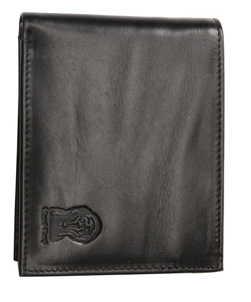 Lommebok/ Kortholder-Edvard Munch Scream by Nord Leather. Dollar skinn lommebok Sort-BagBrokers