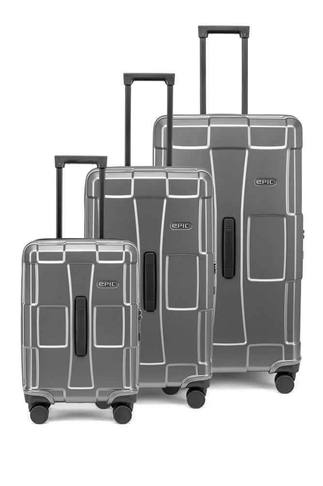 Epic Crate Trunks 3-set 55/72/82 StealthGREY-Harde kofferter-BagBrokers