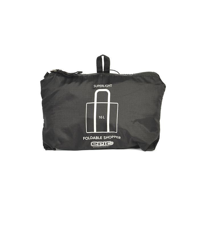 Epic Essential sammenleggbar shoppingveske 16 liter Svart-Bagger-BagBrokers