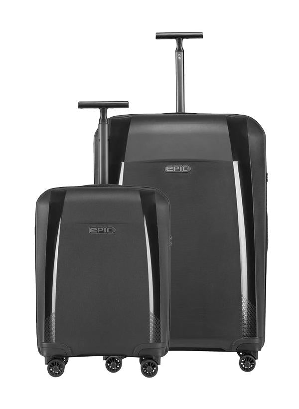 Epic Phantom SL 2-Sett med harde trillekofferter 55+76 cm BLACK-Harde kofferter-BagBrokers