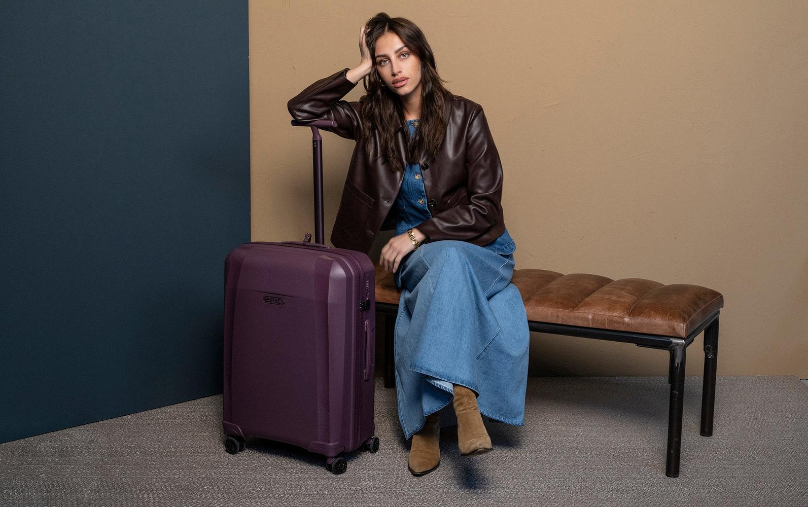 Epic Phantom SL Sett med harde trillekofferter 55+66+76 cm SpicyPLUM-Harde kofferter-BagBrokers