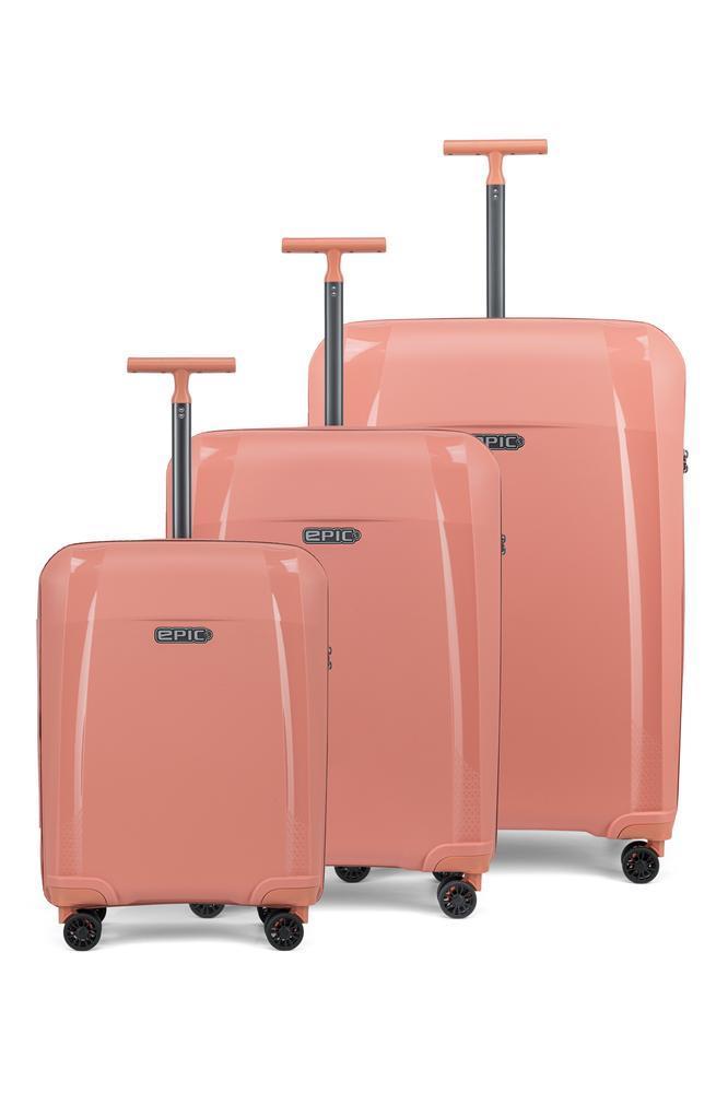 Epic Phantom SL Sett med harde trillekofferter 55+66+76 cm FlamingoPINK-Harde kofferter-BagBrokers
