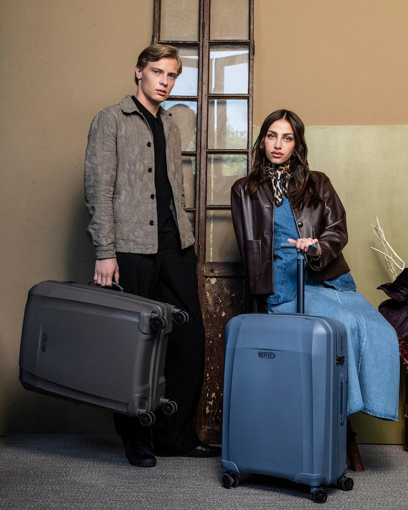 Epic Phantom SL Sett med harde trillekofferter 55+66+76 cm SkyBLUE-Harde kofferter-BagBrokers