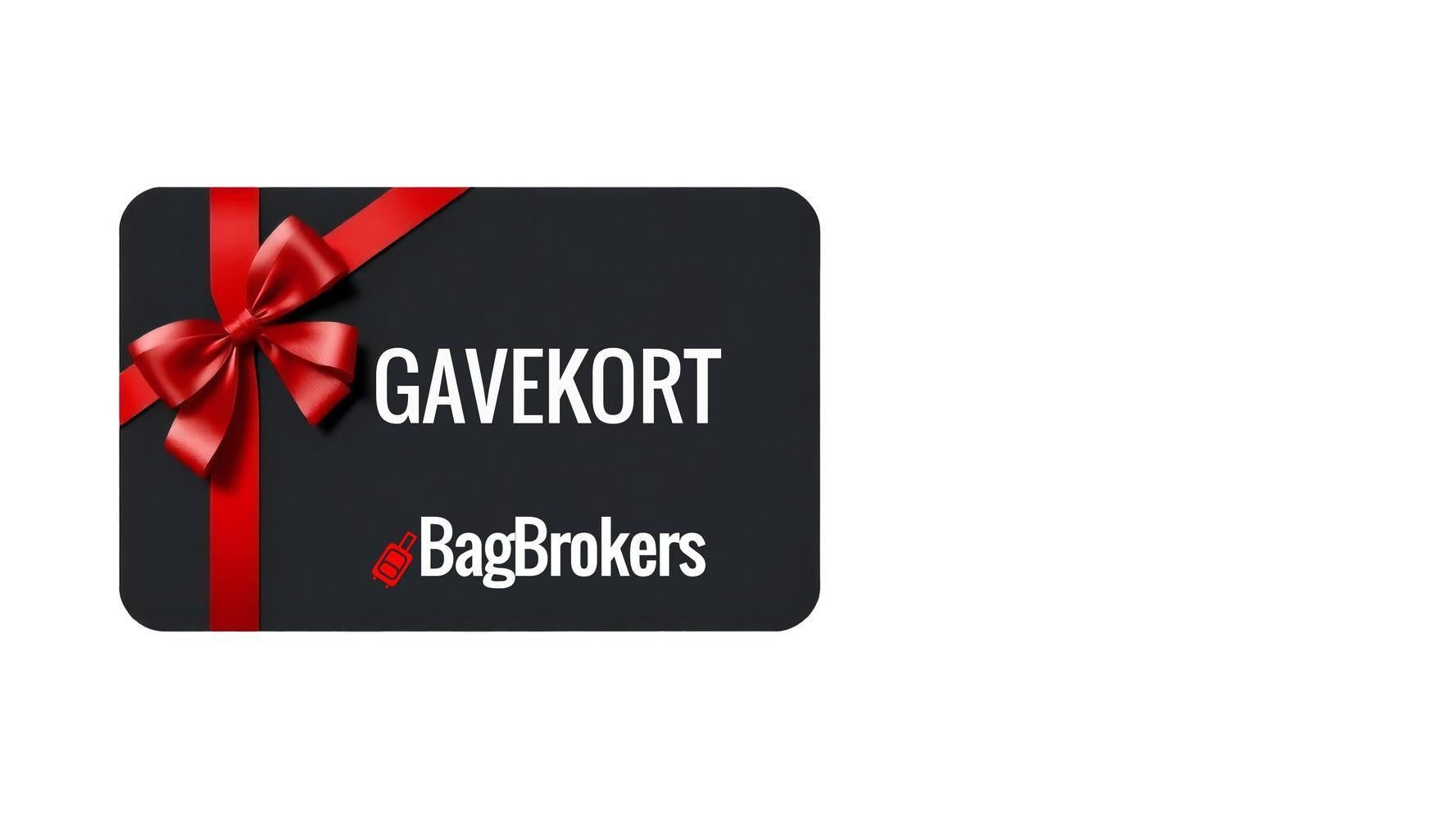 Gavekort bagbrokers, koffert, reiseutstyr